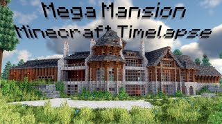 Spruce Mega Mansion  Minecraft Timelapse [upl. by Acyre]