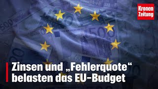 SchuldenExplosion belastet EUBudget  kronetv NEWS [upl. by Candie]