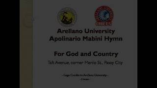 Arellano University  Apolinario Mabini Hymn [upl. by Frentz]