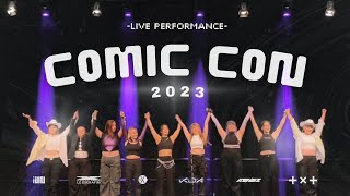 KPOP PERFORMANCE COMIC CON 2023  Le sserafim Gidle EXO  Ateez Txt KDA  Cover by RCHAOS [upl. by Aicak]