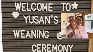 MY FRIEND SON  YUSAN’S WEANING CEREMONY BLESS HIM 🥰🥰 KalpuVlog [upl. by Dylana]