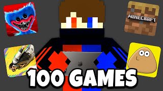 I tried the 100 MOST POPULAR PHONE GAMES [upl. by Rhpotsirhc]