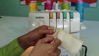 Brother 1034D Serger 28 Removing Overlock Stitches [upl. by Ranitta433]