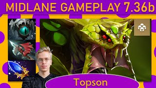 ✨ Topson Venomancer 6517  76 Mid Gameplay  Dota 2 Top MMR [upl. by Garrick]