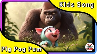 Gorilla Grooves Lets Sing and Swing with Pig Pog Pum  Nursery Rhymes amp Kids Songs [upl. by Ejroj]