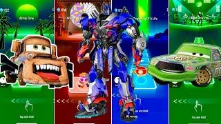 🚗 Tow Mater 🚛 vs Optimus Prime Transformers vs Chick Hicks 🛻  Coffin Dance 🪩 [upl. by Ringsmuth]