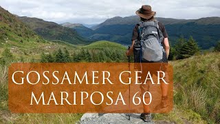 Gossamer Gear Mariposa 60 Backpack  In Depth Review [upl. by Nagol466]