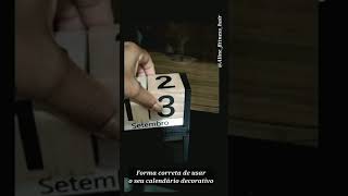 Dica de como usar o seu calendário decorativo ❤️ [upl. by Sesilu]