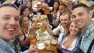 Oktoberfest in Munich 2017  Best Beer Tents  Travel Vlog  Lowenbrau  Hofbrau  Salzburg Austria [upl. by Toy609]