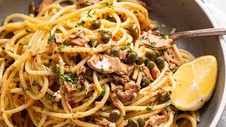 The most amazing CANNED TUNA PASTA [upl. by Kcirred436]