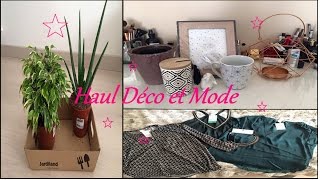 Haul Déco et Mode  Maison du monde Jardiland et HampM [upl. by Nirtak]