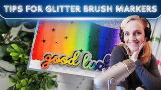 Multiple Ways to Use Waterbased Glitter Markers [upl. by Neersin175]