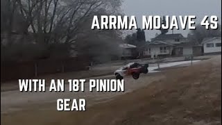 ARRMA Mojave 4s bash with 18T pinion gear [upl. by Zared]