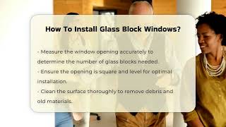 How To Install Glass Block Windows  CountyOfficeorg [upl. by Ulrike917]