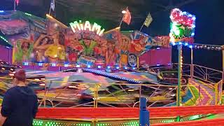 Glasgow irn bru carnival funfair Kenneth Stirlings miami super bob off ride pov 2024 [upl. by Eceerahs]