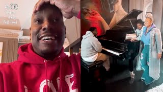 Tyrese Amazed Watching Warryn amp Erica Campbell Sing With Daughter At His Mansion 🗣 [upl. by Ellesor]