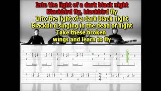 Blackbird Beatles isolated Leadvocal only Paul lyrics chords tabs [upl. by Beitch631]