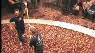 Sai vs Pole  Chow Gar Southern Praying Mantis Kung Fu [upl. by Ednihek962]