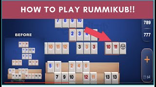 RUMMIKUB How To Play Super Simple Step By Step Walkthrough [upl. by Iaria303]