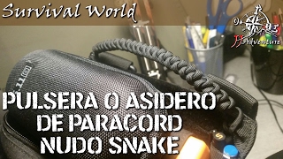 Pulsera paracord o asidero  nudo Snake [upl. by Lynd]