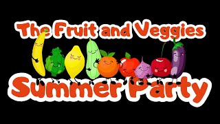 Baby Sensory in High Contrast  The Fruit and Veggies Summer Party  Baby TV [upl. by Farris]