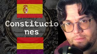 ¿Cuántas CONSTITUCIONES ha tenido ESPAÑA Breve resumen [upl. by Hett]