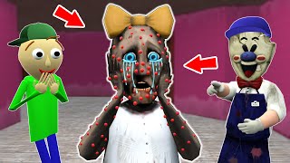 Granny is SICK vs Baldi x Ice Scream vs Birthday is Ruined x pimples  Sad Story animation p17 [upl. by Buderus347]