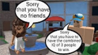 Teamer gets ROASTED  Murder Mystery 2  ROBLOX somerandomboy0 reupload [upl. by Garvin258]