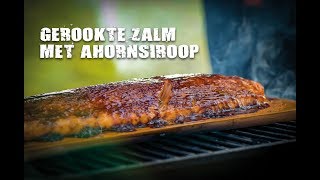 Gerookte zalm met ahornsiroop  FireampFood TV [upl. by Sedicla]