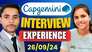 Capgemini Latest Interview Experience  SELECTED  Interview Question for Capgemini capgemini job [upl. by Rosemare]