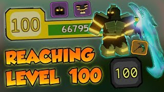 REACHING LVL 100 IN DUNGEON QUEST  Roblox [upl. by Yllop]