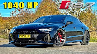 1040HP Audi RS7 C8 333kmh REVIEW on Autobahn [upl. by Nelad672]