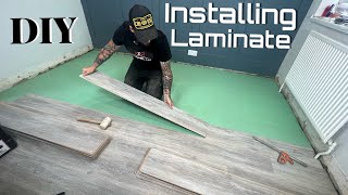 How To Install Laminate Flooring  Easy Step By Step Beginners Guide [upl. by Rawde995]