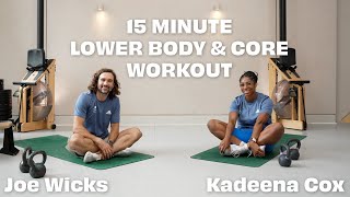 15 Minute Strength Workout with Kadeena Cox  Joe Wicks Workouts  Paralympics 2024 [upl. by Letisha]