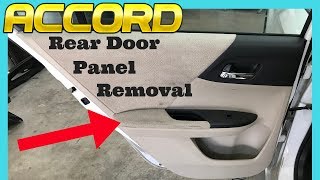 2013 2014 2015 2016 2017 Honda Accord Rear Door Panel Removal How to Remove Replace Install [upl. by Graniah]