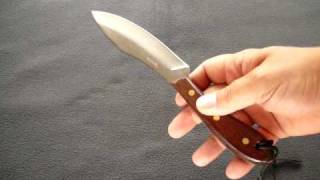 GR4 GROHMANN SURVIVAL KNIFE FIXED PLAIN ROSEWOOD [upl. by Radbun]