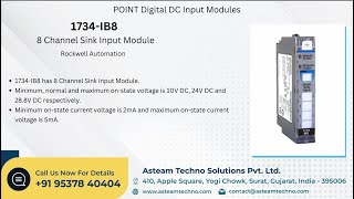 Rockwell Automation POINT Digital DC Input Modules 1734IB8 amp 1734IV8 [upl. by Yanrahc]