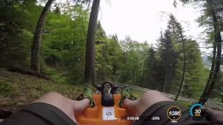 Alpine Coaster Onride Oberammergau Germany [upl. by Munn]