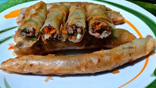 Vegetable Lumpia Shanghai Recipe [upl. by Yerfej]