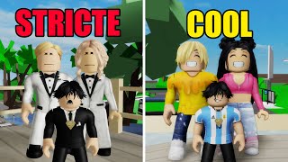 FAMILLE STRICTE VS FAMILLE COOL SUR BROOKHAVEN  ROBLOX [upl. by Eisen]