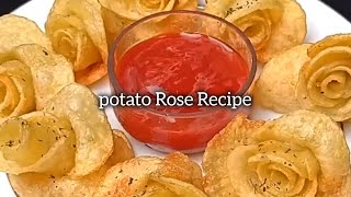 Potato Rose Recipetrendingfoodpushpaskitchenindianfoodrecipecookingpotatosnackspotatofoodie [upl. by Notac]