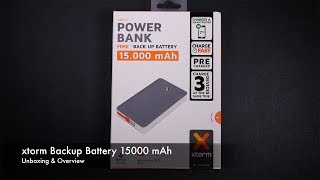 Unboxing amp Overview xtorm Backup Battery 15000 mAh [upl. by Andromede]