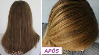 CLAREIA o Cabelo NATURALMENTE EM MINUTOS PASSO A PASSO [upl. by Hooge]