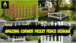 Top 42 Amazing Corner Picket Fence Designs [upl. by Griggs380]