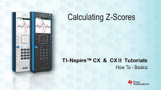 Calculating and understanding zscores with TInspire [upl. by Dent615]