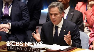 Watch Blinken accuses Russia of daily war crimes Russian minister responds at UN meeting [upl. by Euqinitram]