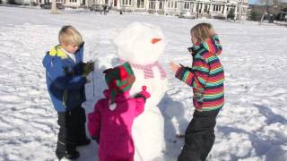 como hacer un muñeco de nieve  how to make a snowman quotpata de perro 2quot [upl. by Obeded616]