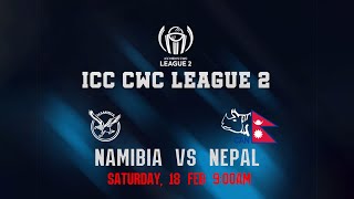 Nepal Vs Namibia  ICC Mens Cricket World Cup League 2  LIVE  Kantipur TV HD [upl. by Anolla]