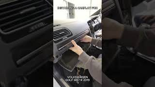 ASMR Volkswagen Golf Rline MK7 2019 Car Stereo Upgrade 🚘 Wireless Apple Carplay amp Android Auto [upl. by Beth]