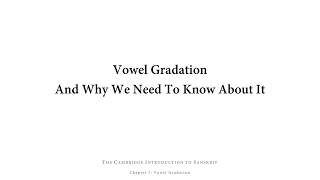 Chapter 7 The Cambridge Introduction to Sanskrit [upl. by Glover]